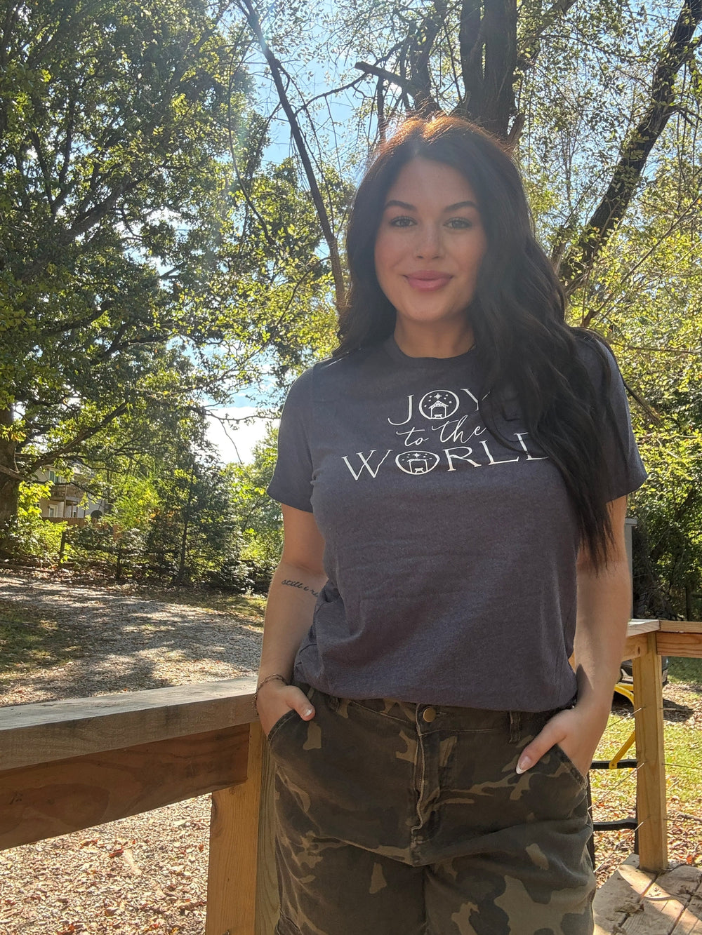 ellyandgrace 3001C Joy to the World 2025 Unisex Shirt