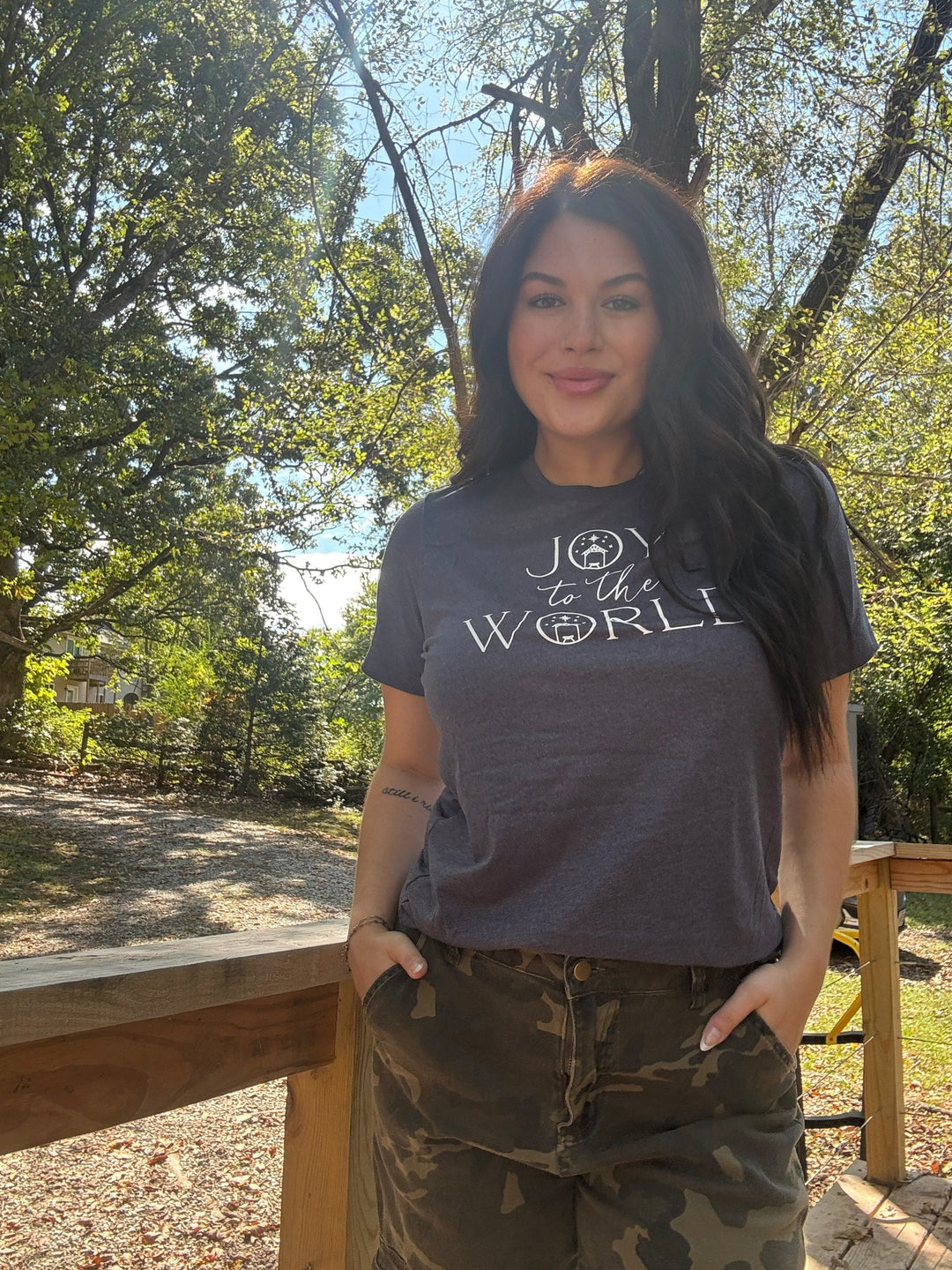 ellyandgrace 3001C Joy to the World 2025 Unisex Shirt
