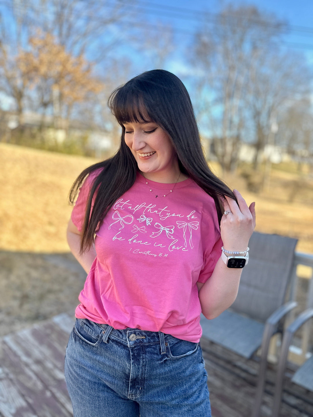 ellyandgrace 3001C Let All That You Do Be Done in Love Unisex Shirt