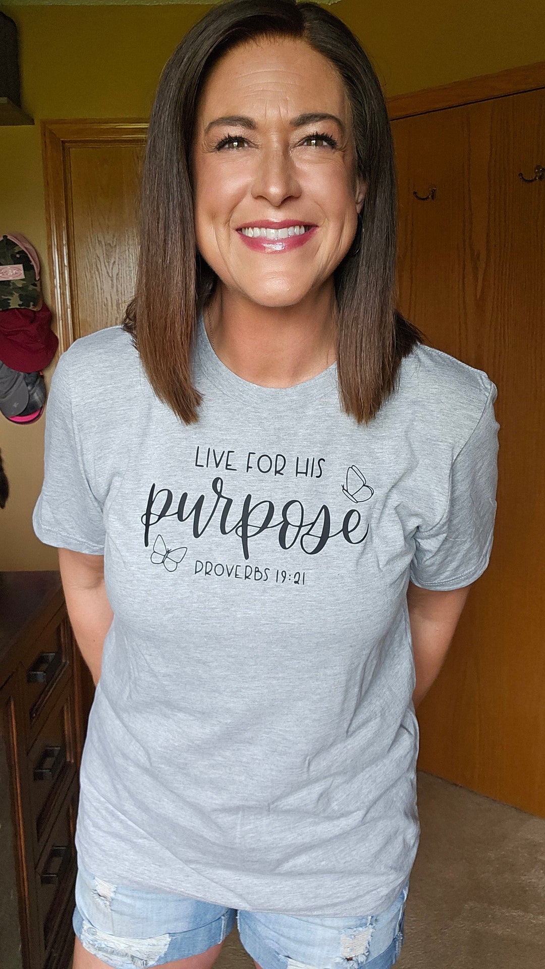 ellyandgrace 3001C Live for His Purpose Unisex Shirt