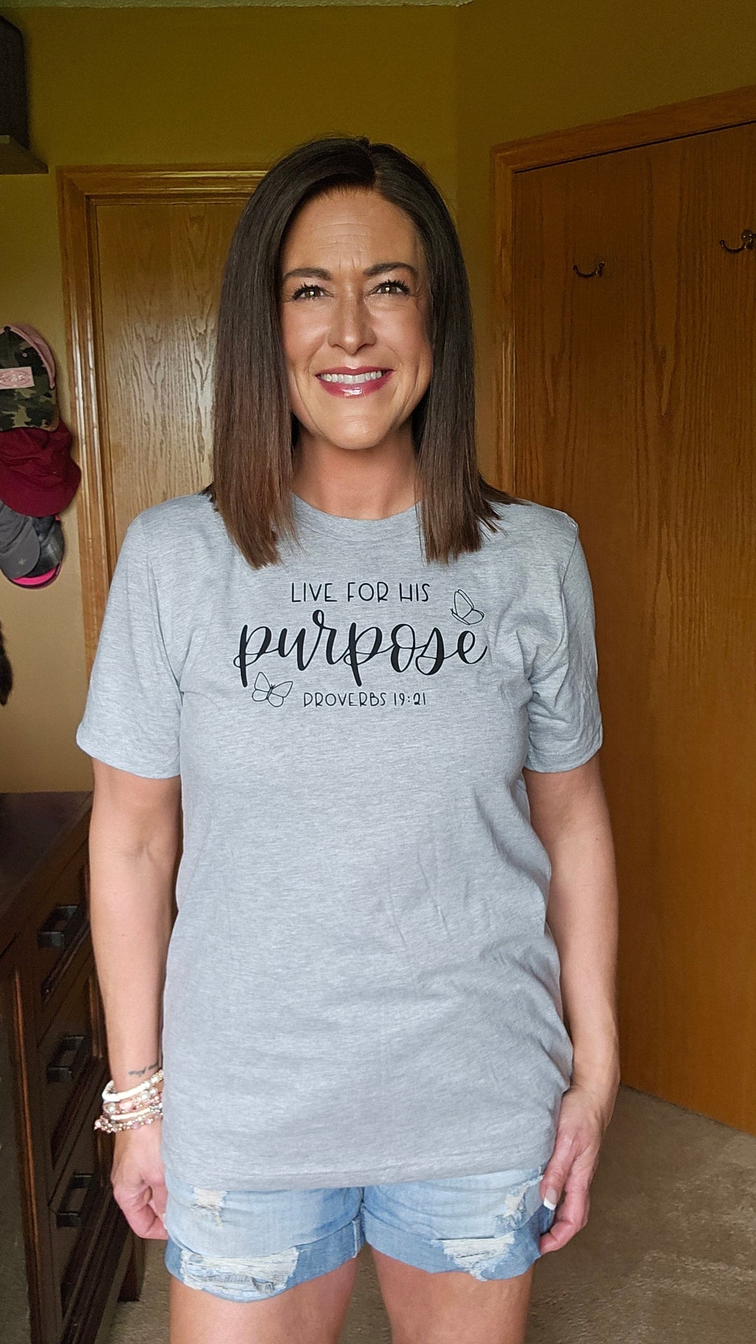 ellyandgrace 3001C Live for His Purpose Unisex Shirt