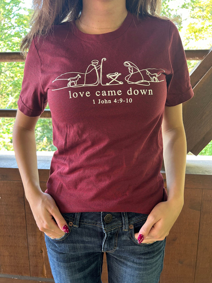 ellyandgrace 3001C Love Came Down 2025 Unisex Shirt
