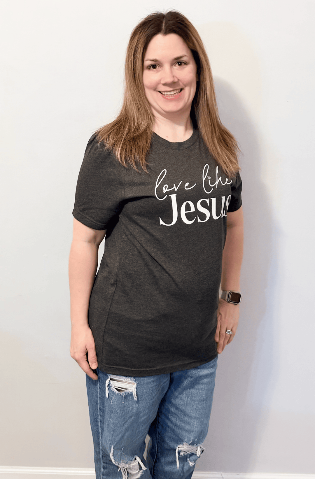 ellyandgrace 3001C Love Like Jesus 2026 Unisex Shirt