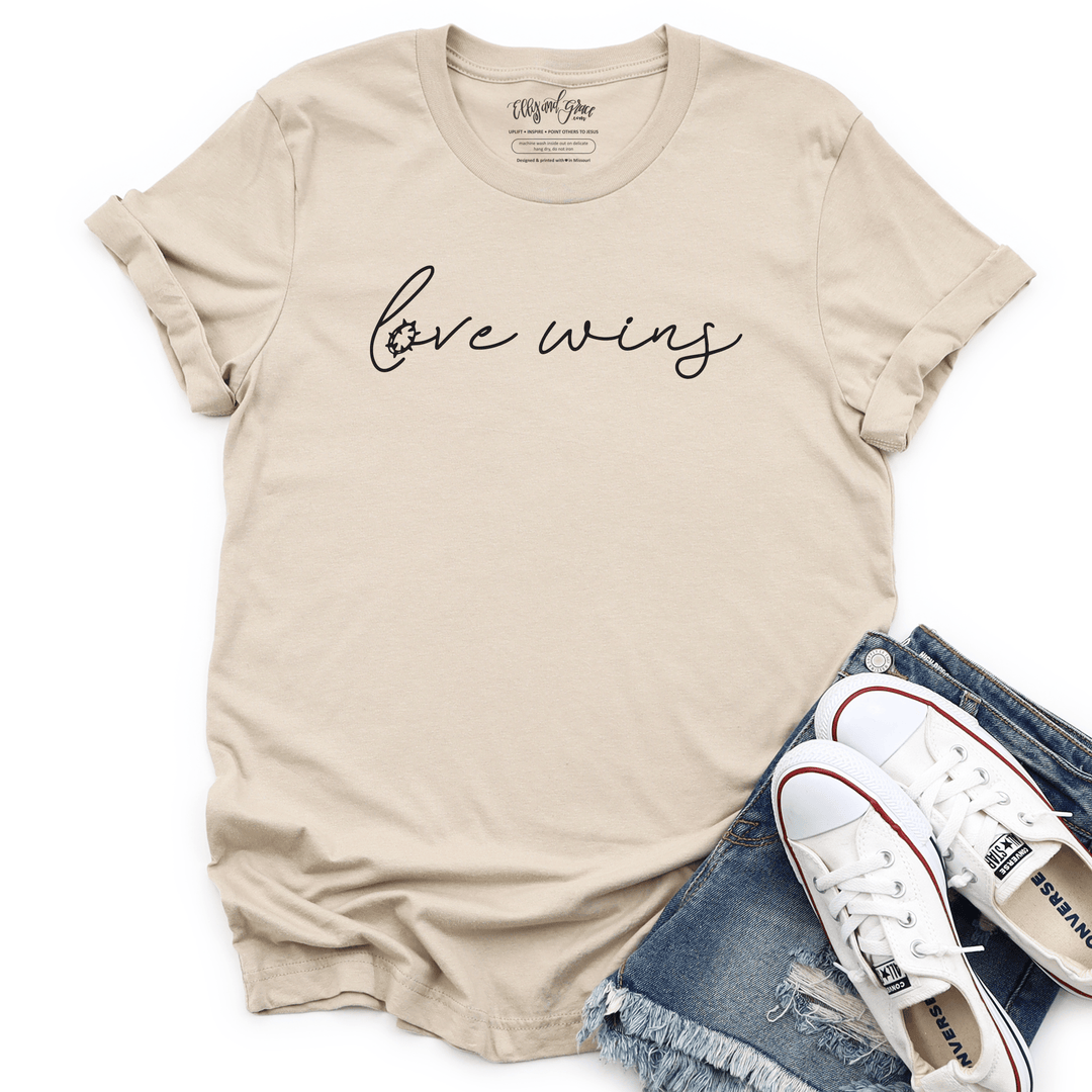 ellyandgrace 3001C Love Wins Unisex Shirt