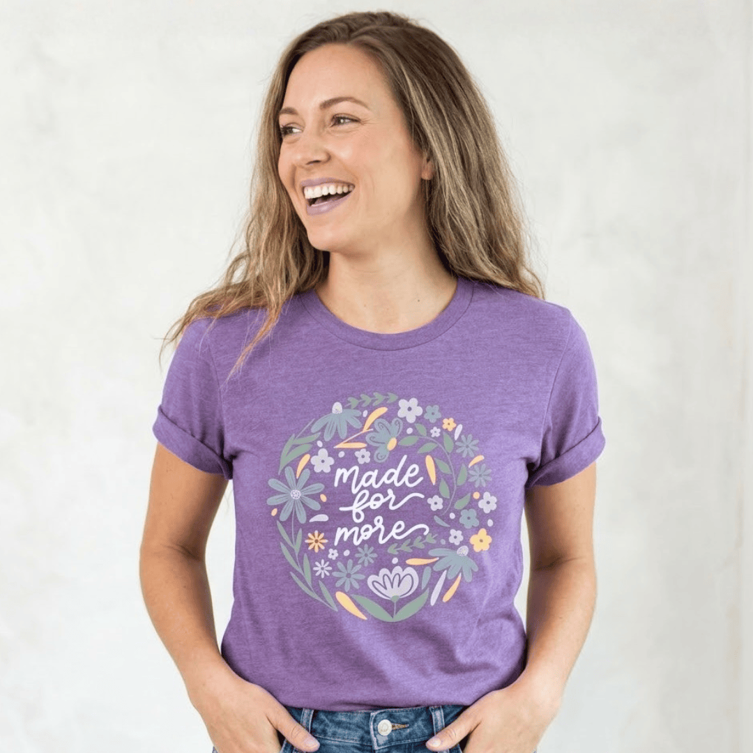 ellyandgrace 3001C Made For More Multicolor Unisex Shirt