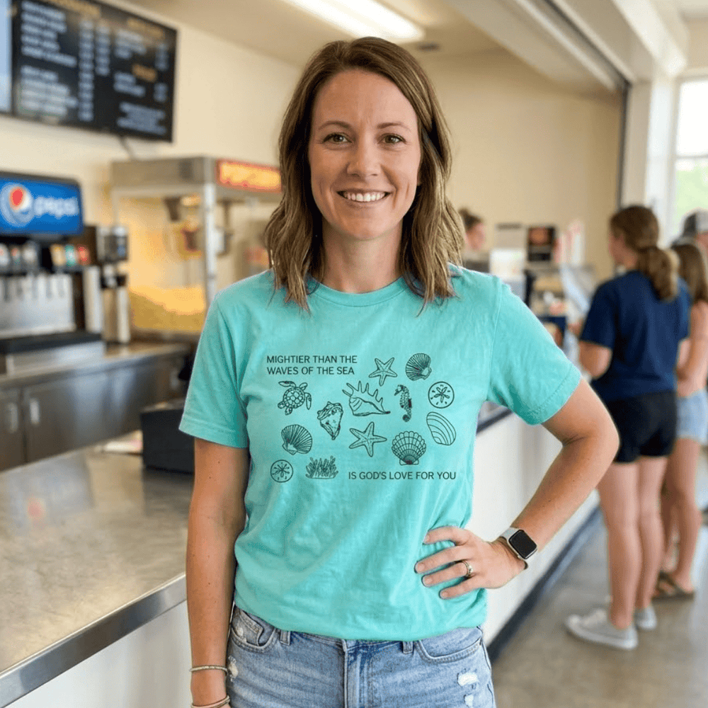 ellyandgrace 3001C Mightier Than The Waves Of The Sea Unisex Shirt