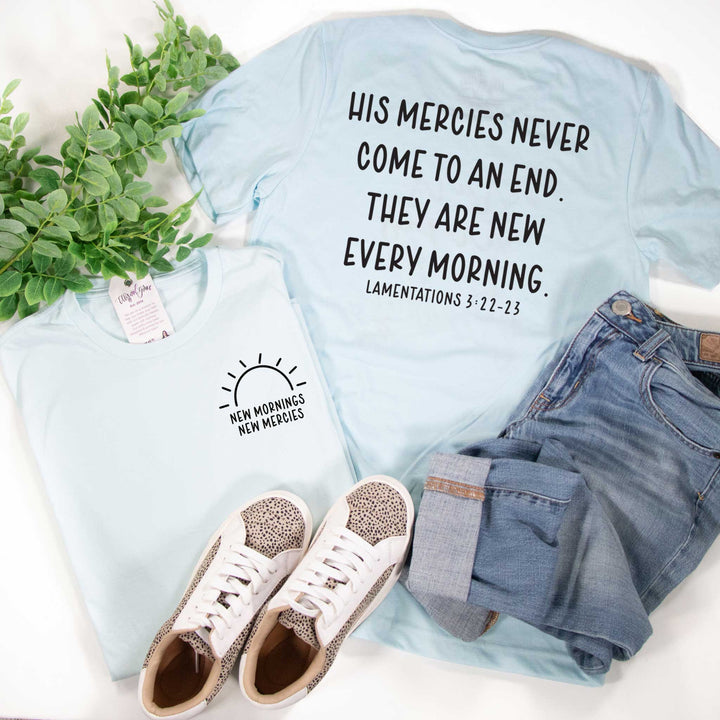 ellyandgrace 3001C New Mornings New Mercies Unisex Shirt