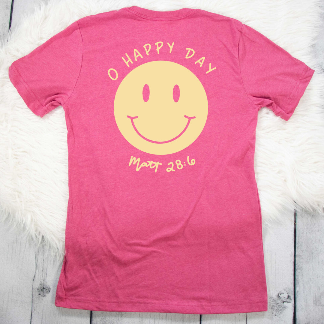ellyandgrace 3001C O Happy Day Multicolor Unisex Shirt