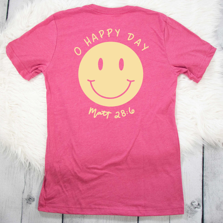 ellyandgrace 3001C O Happy Day Multicolor Unisex Shirt