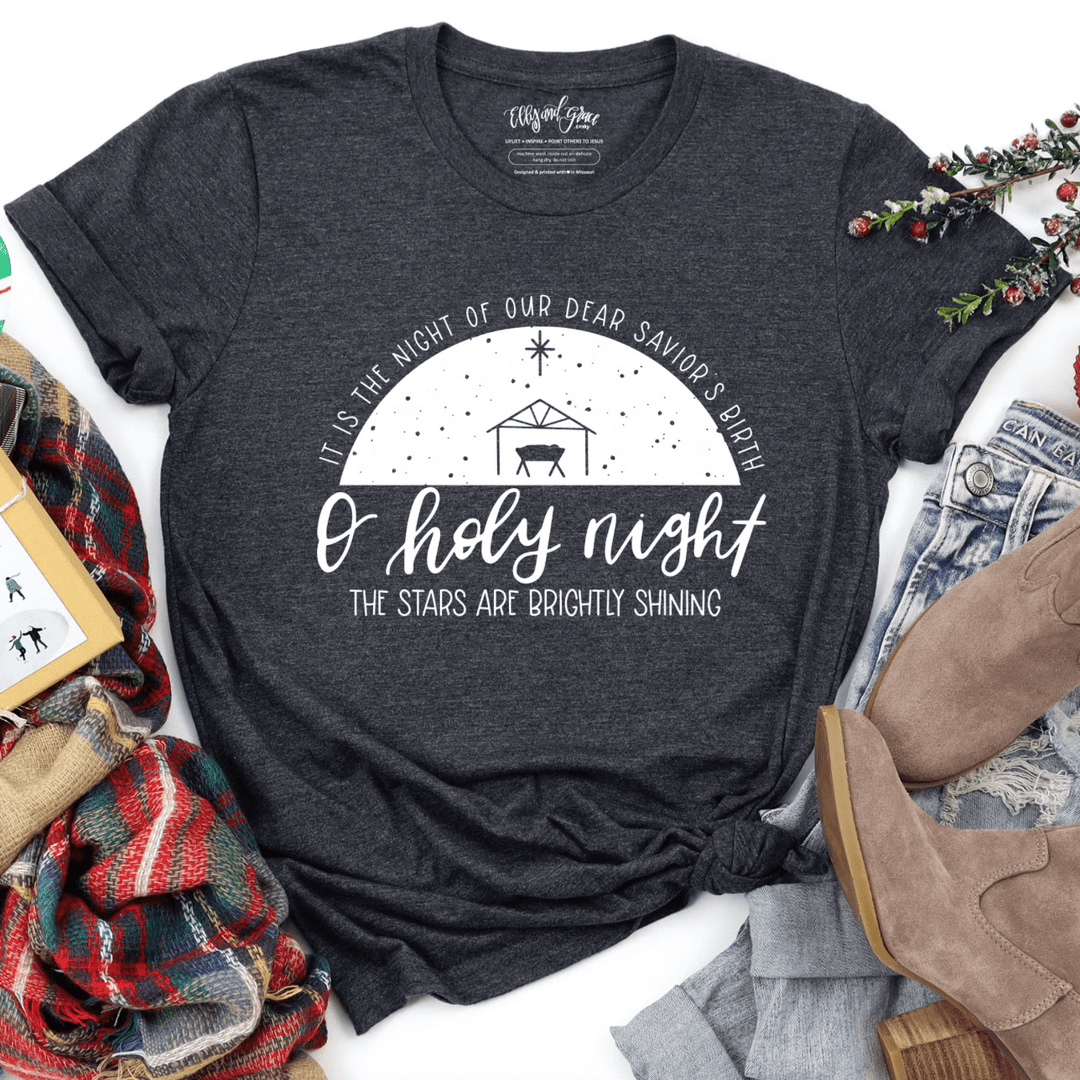 ellyandgrace 3001C O Holy Night Unisex Shirt