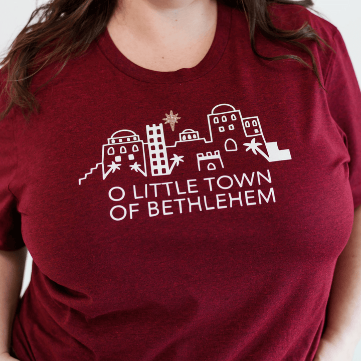 ellyandgrace 3001C O Little Town of Bethlehem Unisex Shirt