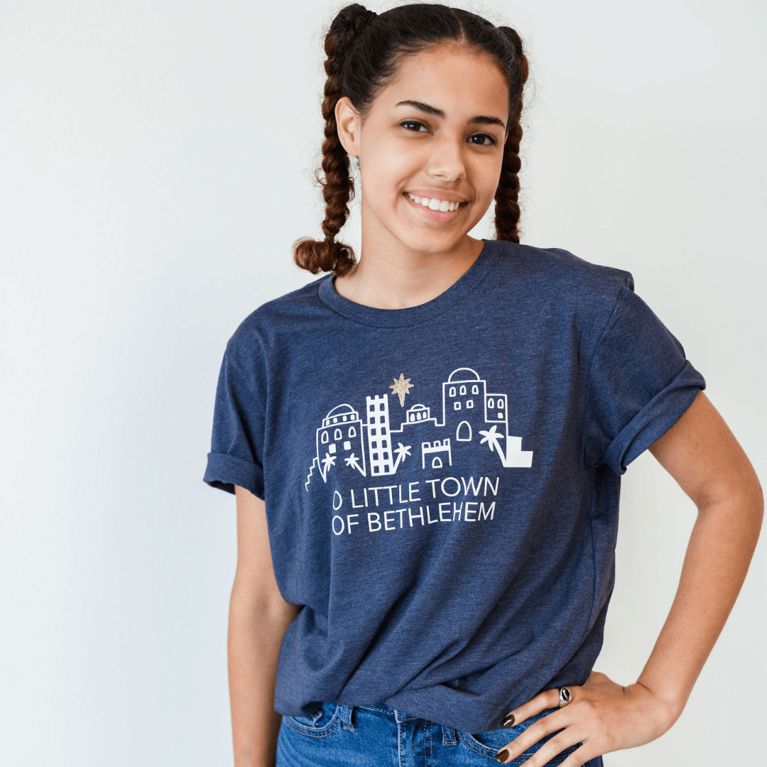 ellyandgrace 3001C O Little Town of Bethlehem Unisex Shirt