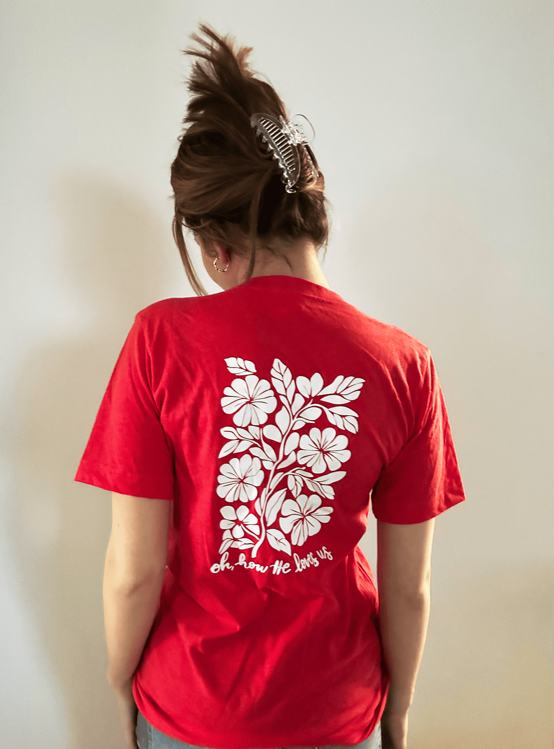 ellyandgrace 3001C Oh How He Loves Us Unisex Shirt