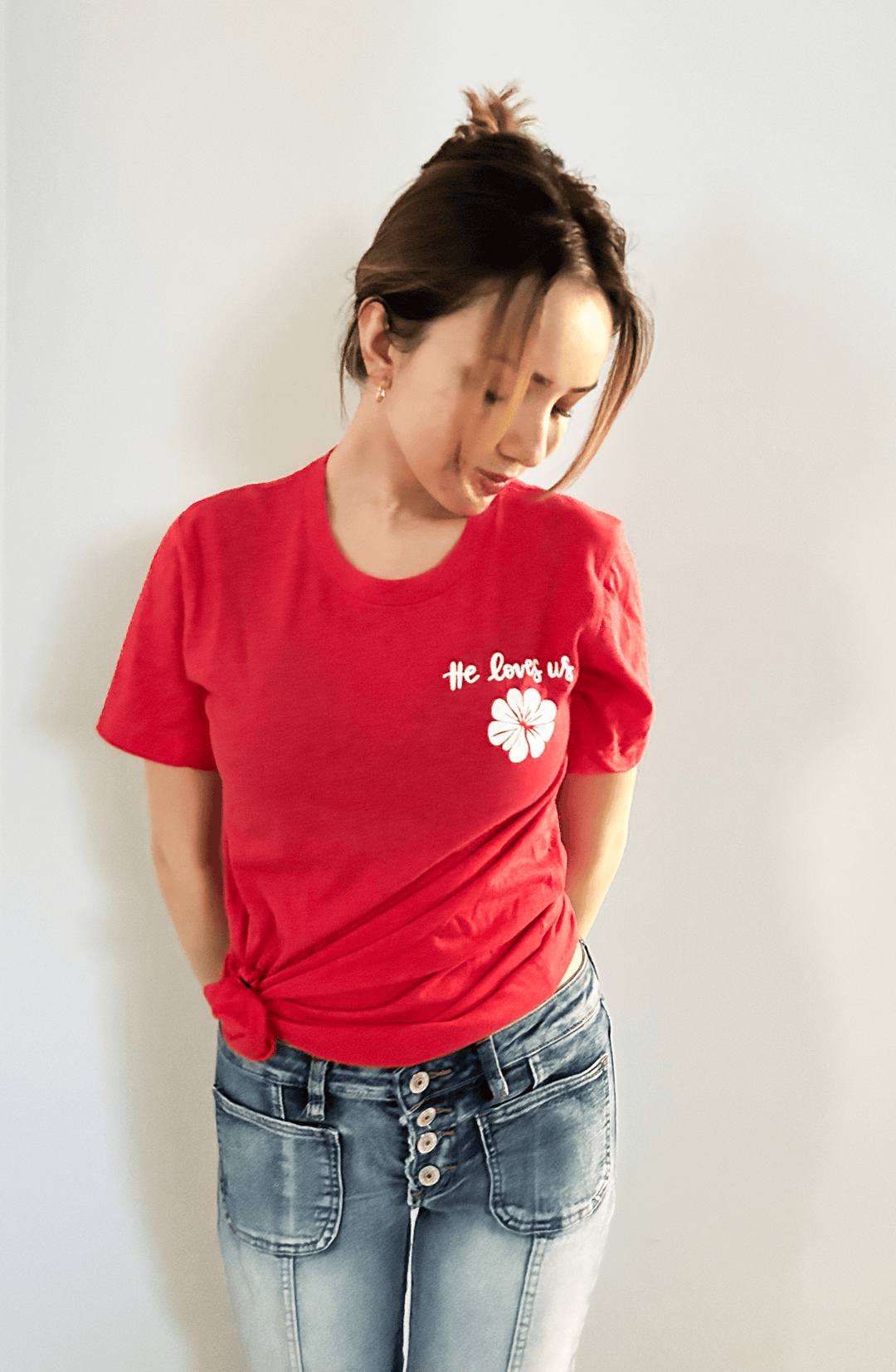 ellyandgrace 3001C Oh How He Loves Us Unisex Shirt