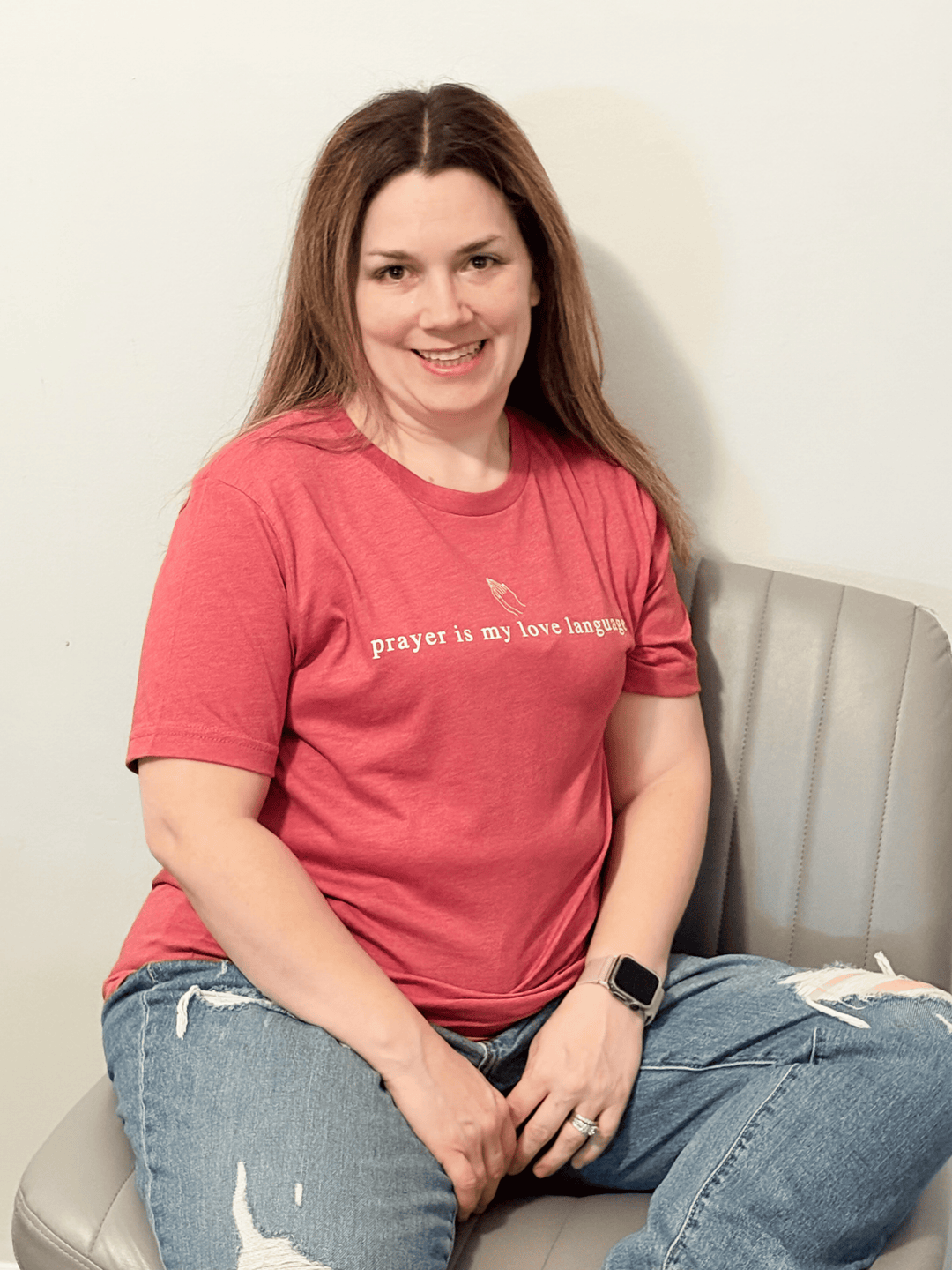 ellyandgrace 3001C Prayer is My Love Language Unisex Shirt