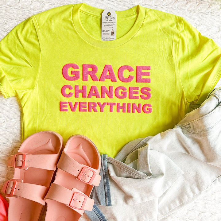 ellyandgrace 3001C PUFF Grace Changes Everything Unisex Shirt