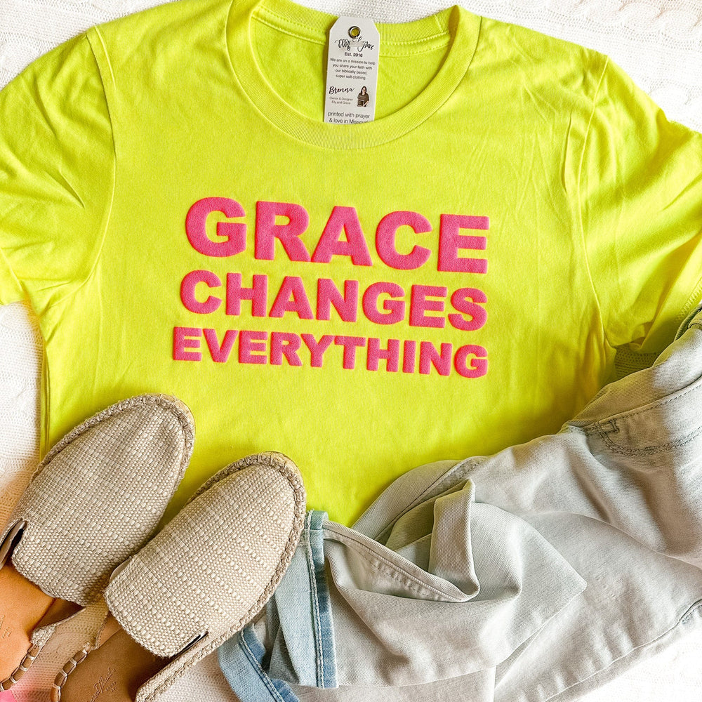 ellyandgrace 3001C PUFF Grace Changes Everything Unisex Shirt