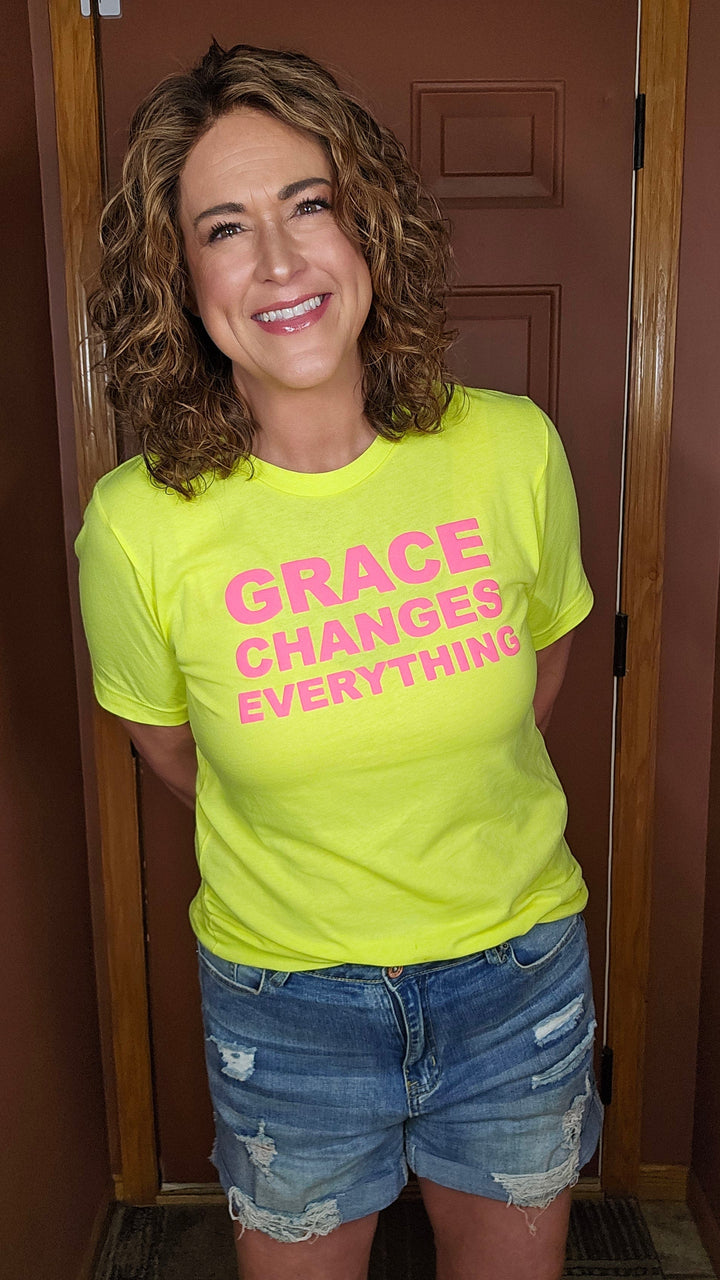 ellyandgrace 3001C PUFF Grace Changes Everything Unisex Shirt