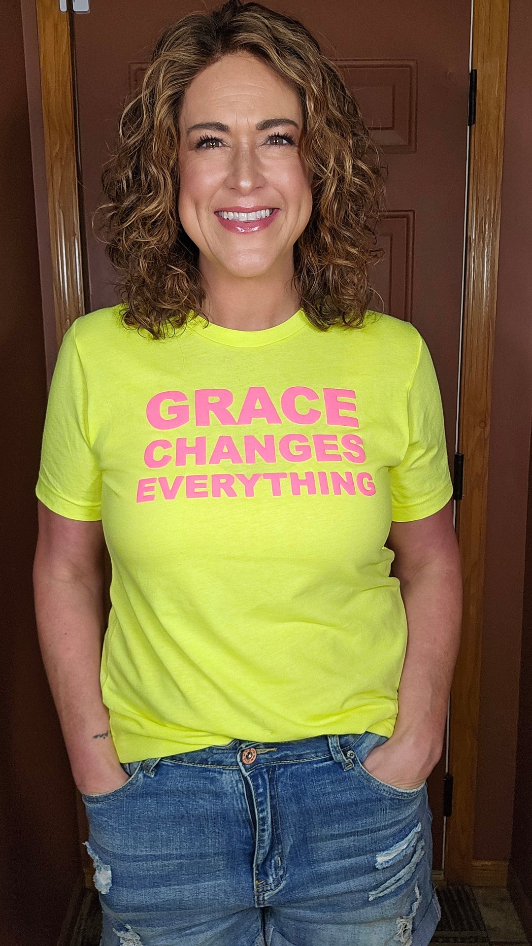 ellyandgrace 3001C PUFF Grace Changes Everything Unisex Shirt