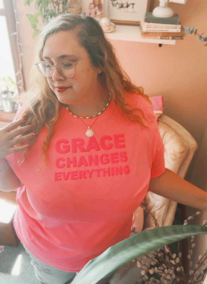 ellyandgrace 3001C PUFF Grace Changes Everything Unisex Shirt