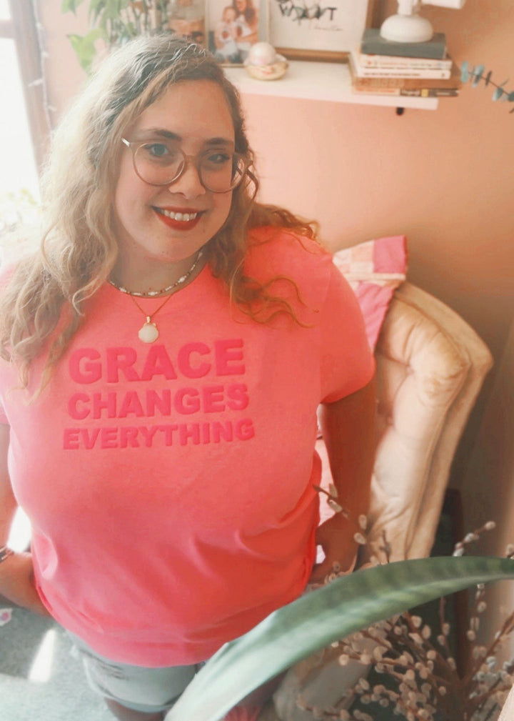 ellyandgrace 3001C PUFF Grace Changes Everything Unisex Shirt