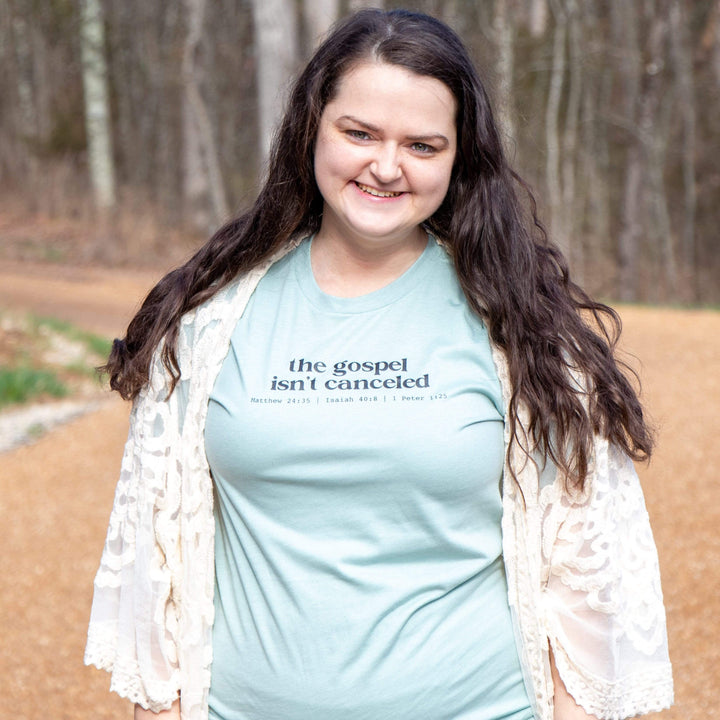 ellyandgrace 3001C RETIRED  The Gospel Isn't Canceled Unisex Shirt