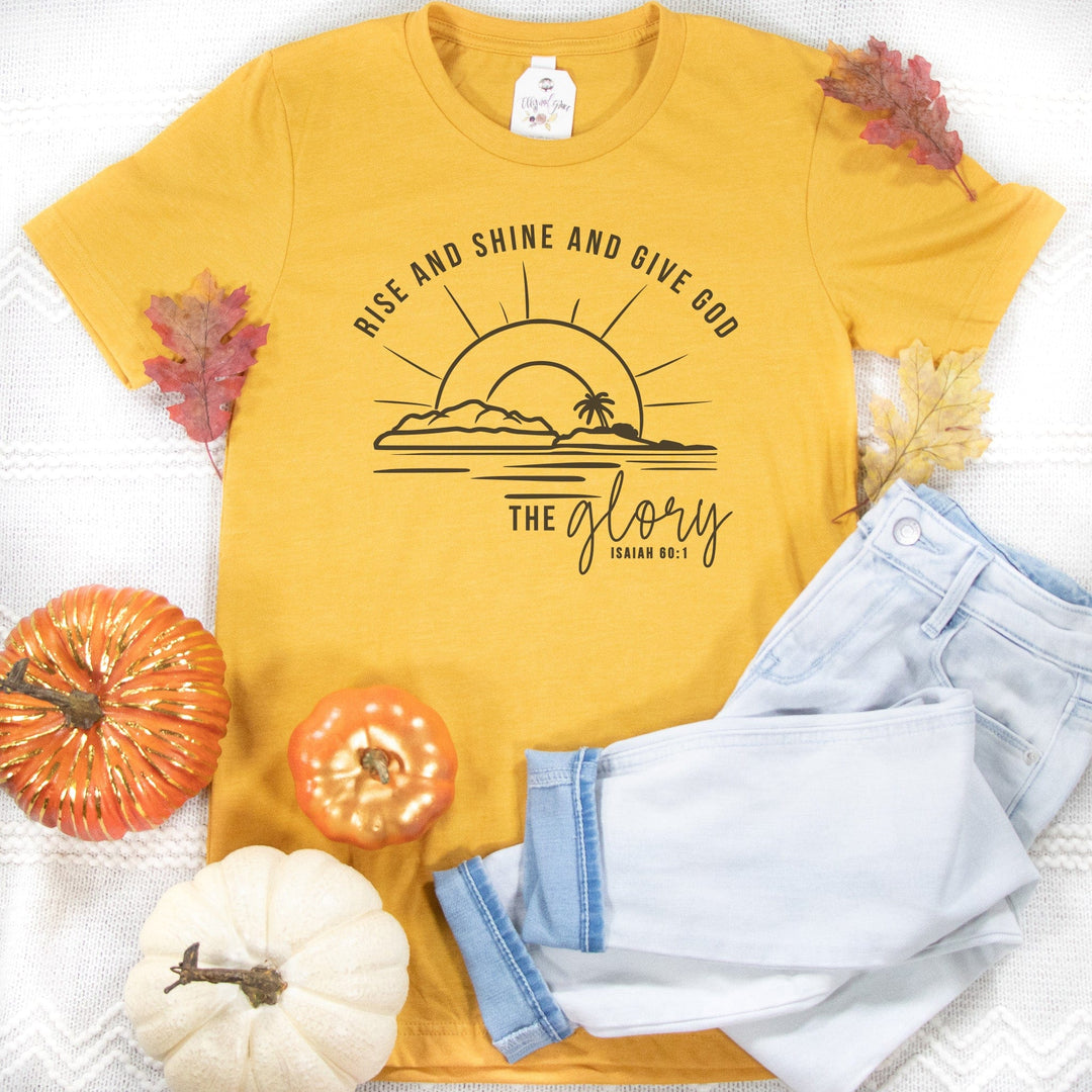 ellyandgrace 3001C RIse And Shine Fall Unisex Shirt