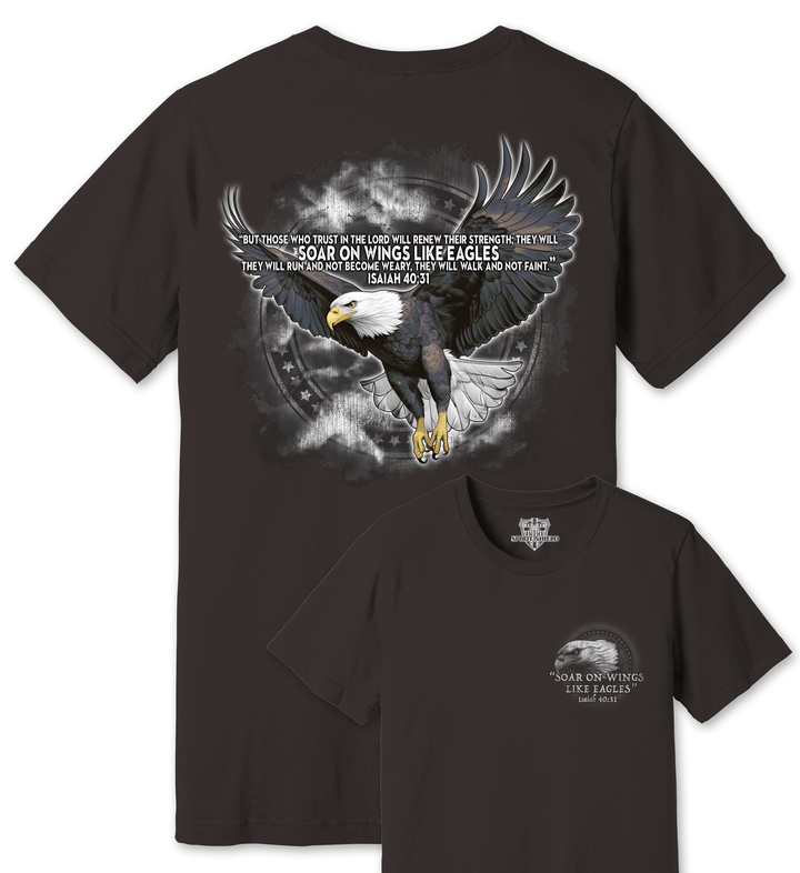 ellyandgrace 3001C Soar on Wings Men's Multicolor Unisex Shirt