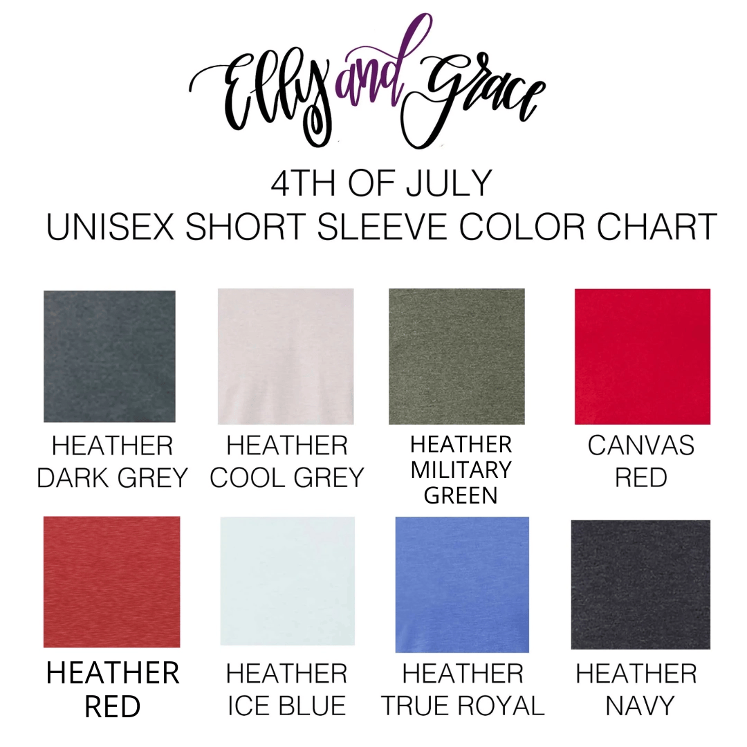 ellyandgrace 3001C Stars + Stripes Unisex Shirt