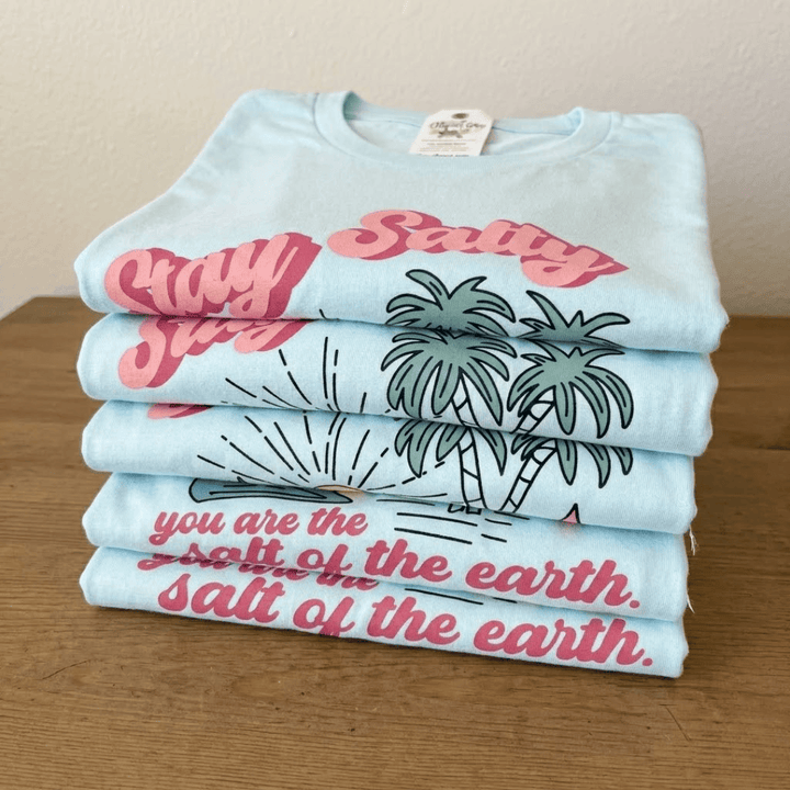 ellyandgrace 3001C Stay Salty Multicolor Unisex Shirt
