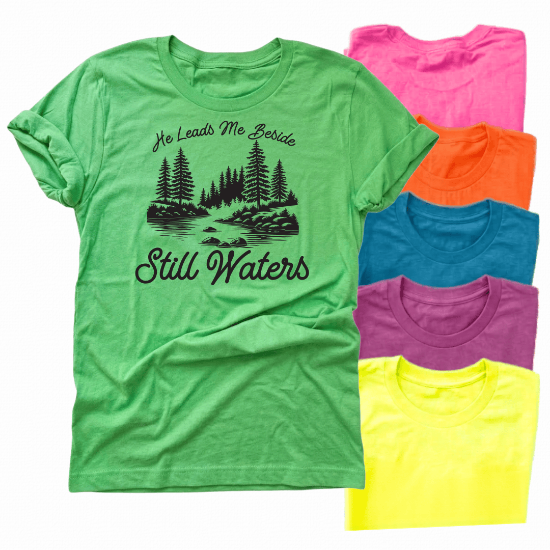 ellyandgrace 3001C Still Waters Unisex Neon Shirt