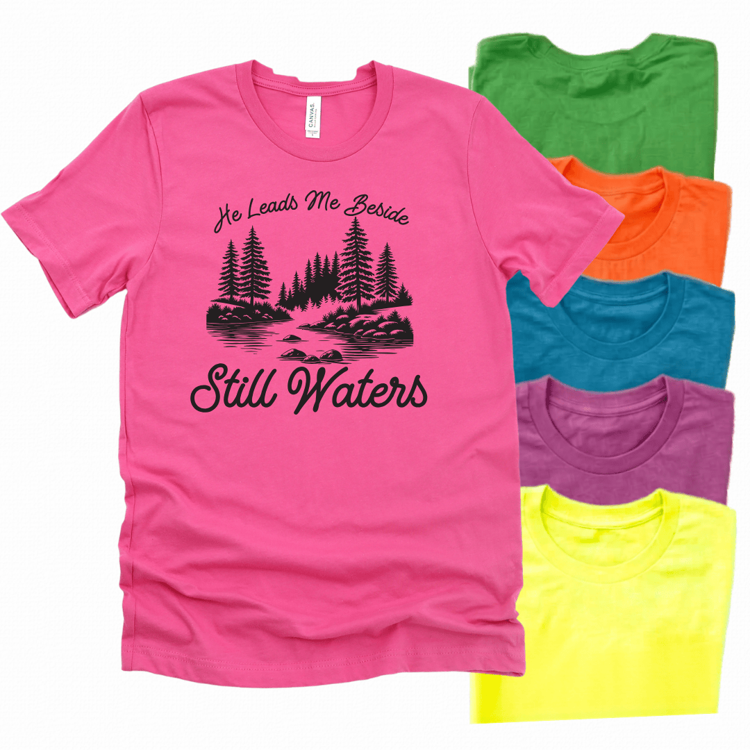 ellyandgrace 3001C Still Waters Unisex Neon Shirt