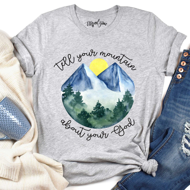 ellyandgrace 3001C Tell Your Mountain Multicolor Unisex Shirt