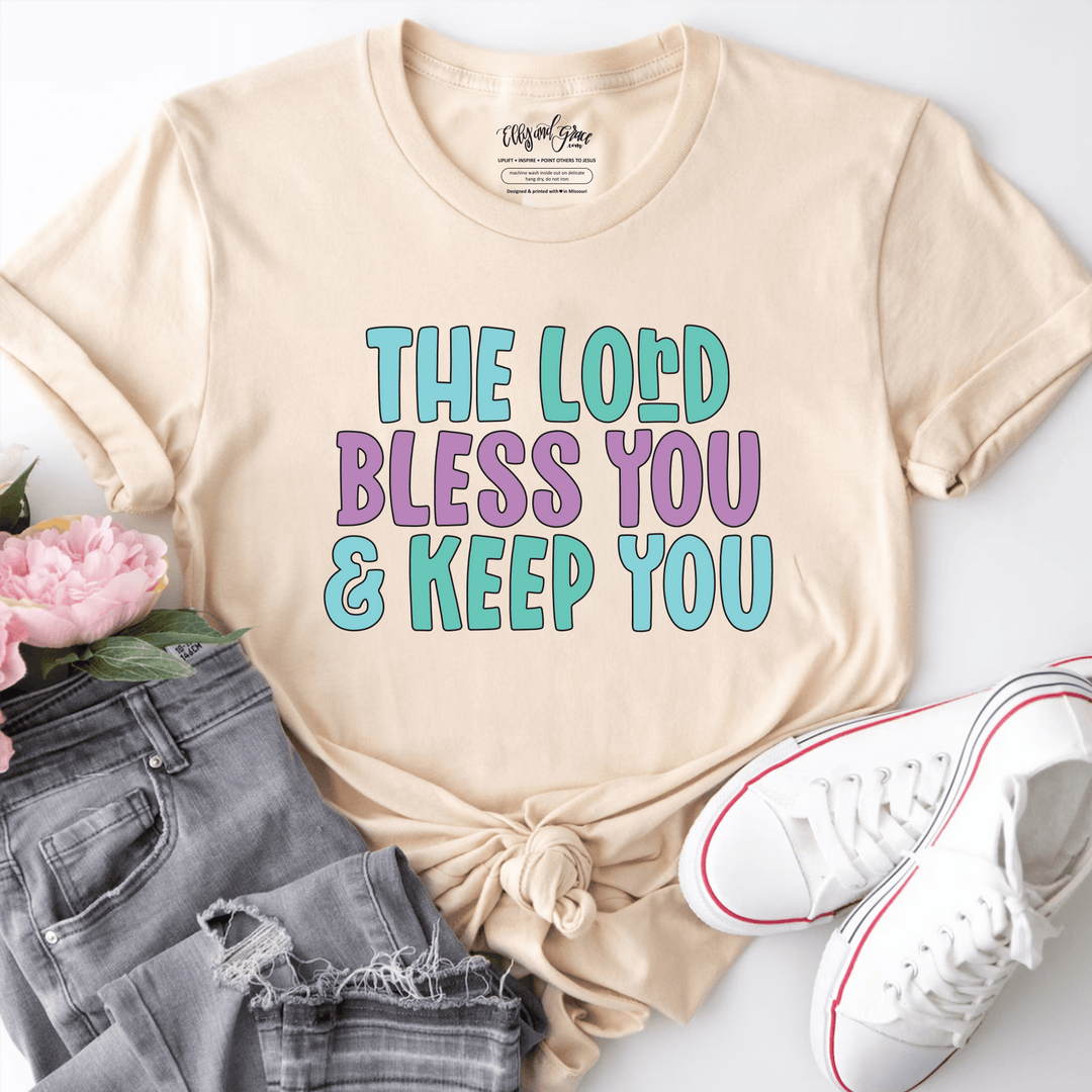ellyandgrace 3001C The Lord Bless You And Keep You Multicolor Unisex Shirt