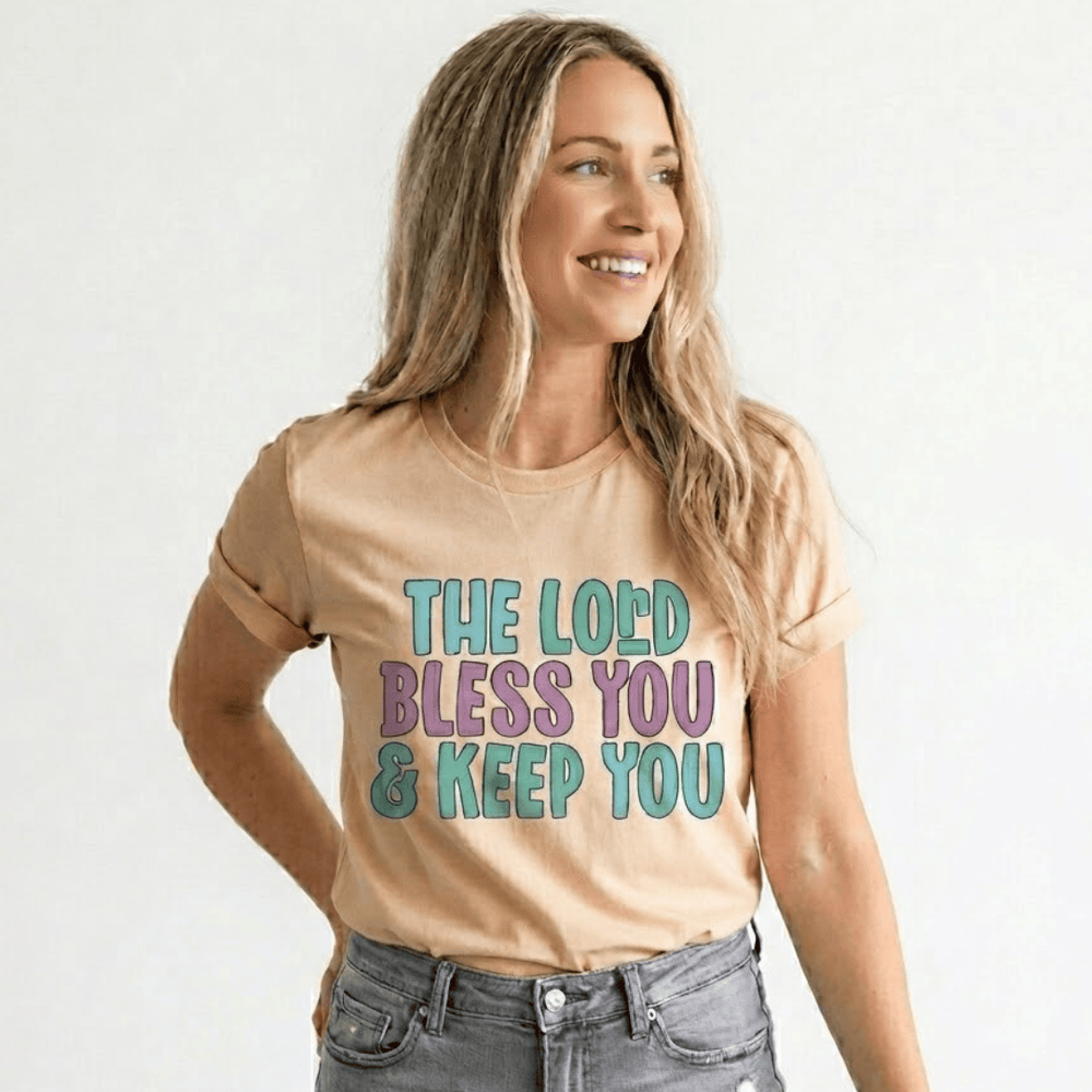 ellyandgrace 3001C The Lord Bless You And Keep You Multicolor Unisex Shirt