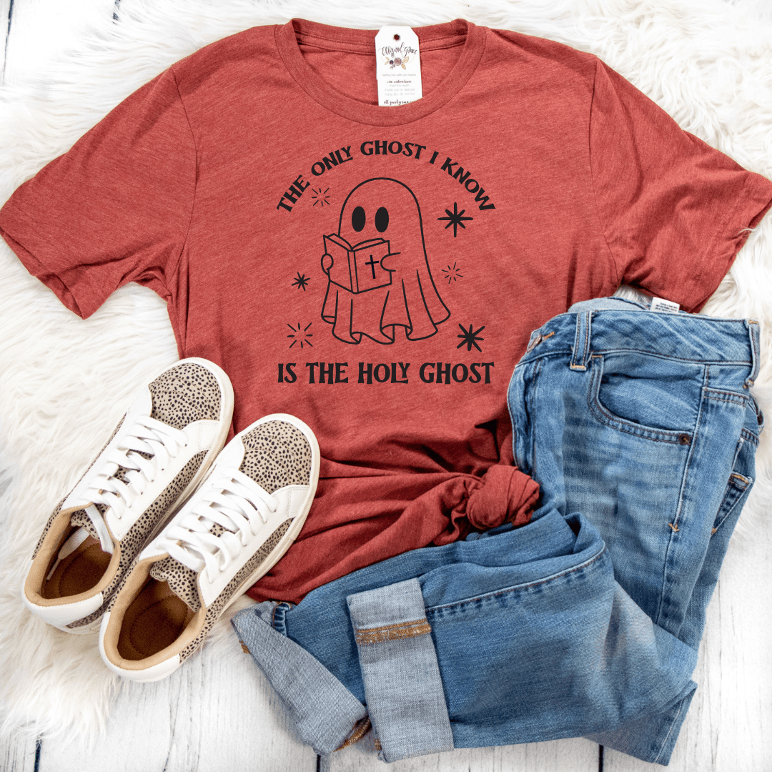 ellyandgrace 3001C The Only Ghost I Know Is The Holy Ghost Unisex Shirt