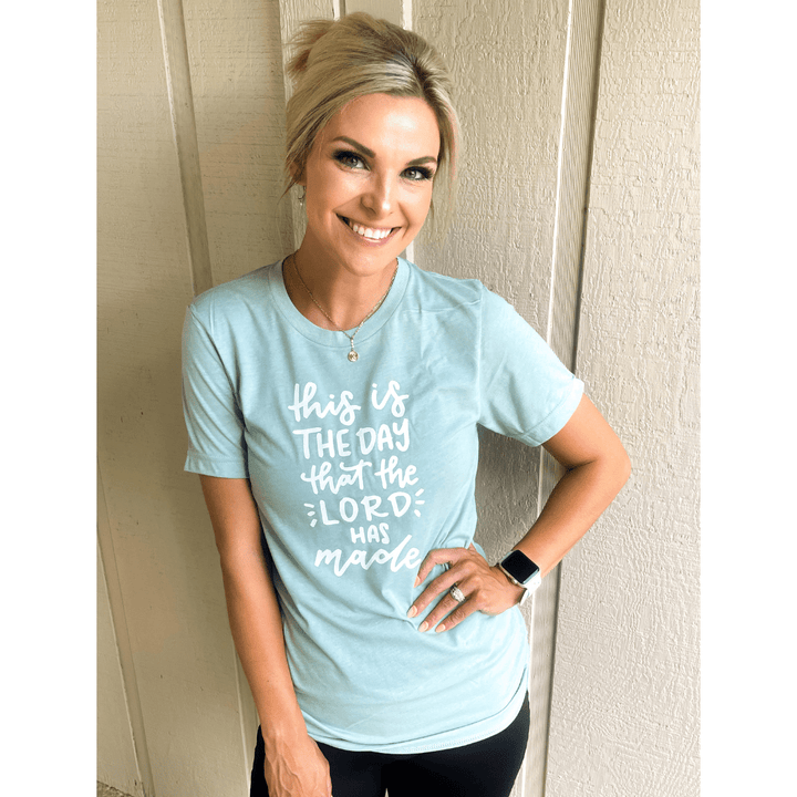 ellyandgrace 3001C This is the Day that The Lord has Made Unisex Shirt