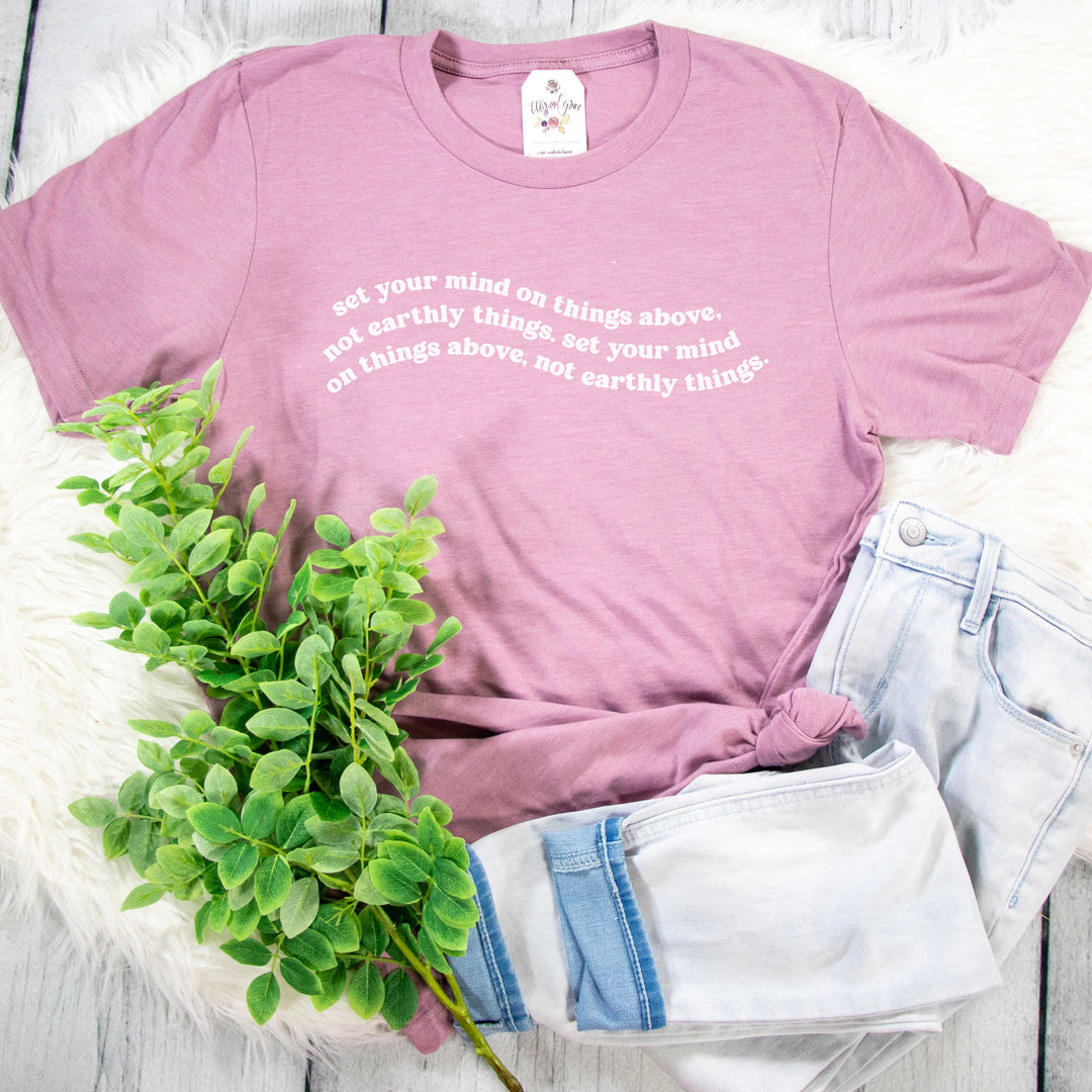 ellyandgrace 3001C Unisex XS / Heather Orchid Set Your Mind Unisex Shirt