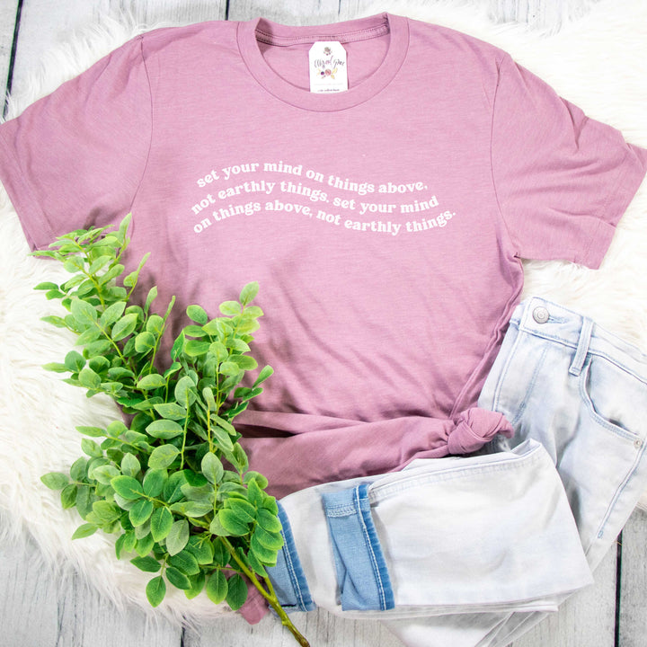 ellyandgrace 3001C Unisex XS / Heather Orchid Set Your Mind Unisex Shirt