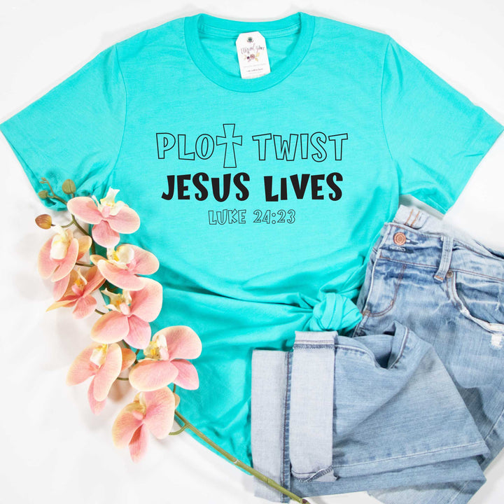 ellyandgrace 3001C Unisex XS / Heather Sea Green Cross Plot Twist Unisex Shirt