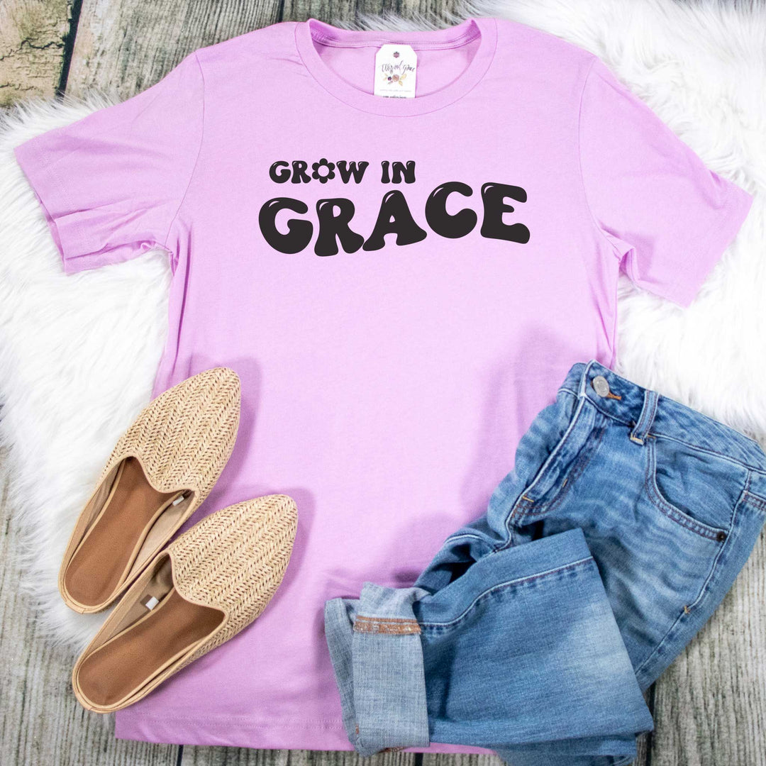 ellyandgrace 3001C Unisex XS / Lilac Grow in Grace Unisex Shirt