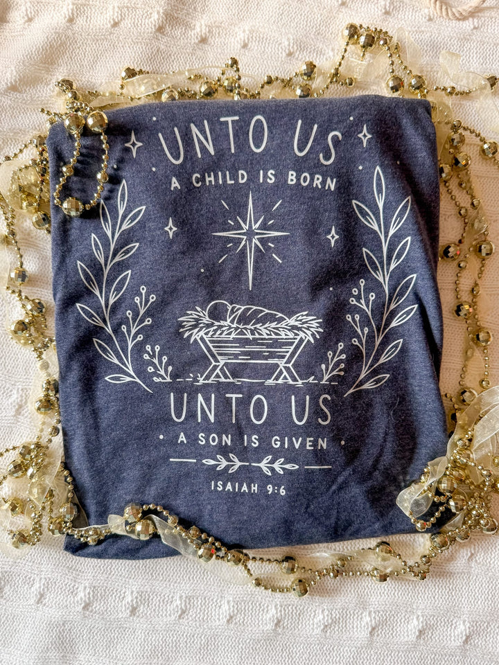 ellyandgrace 3001C Unto Us Unisex Shirt