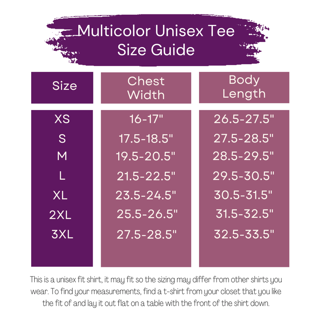 ellyandgrace 3001C Walk by Faith Multicolor Unisex Shirt
