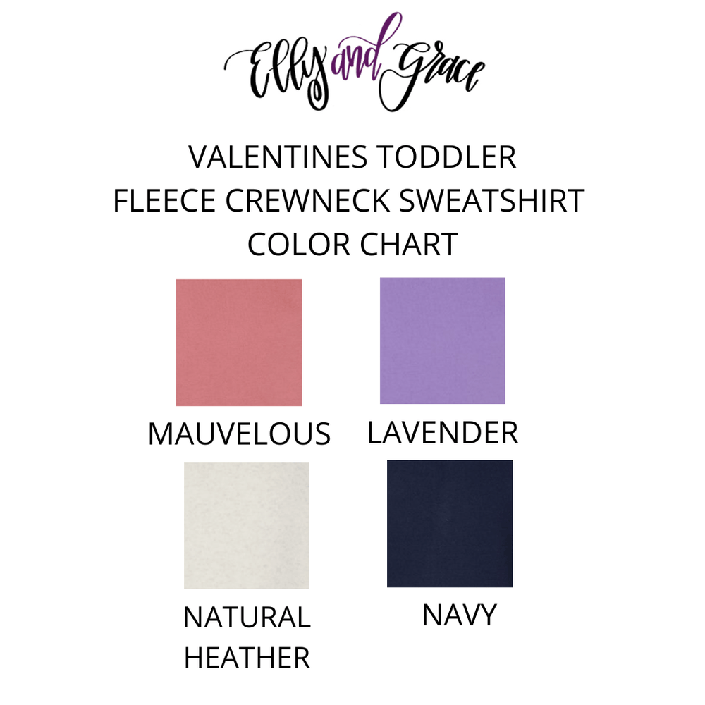 ellyandgrace 3317 Jesus Loves Me Hearts Toddler Fleece Crewneck Sweatshirt