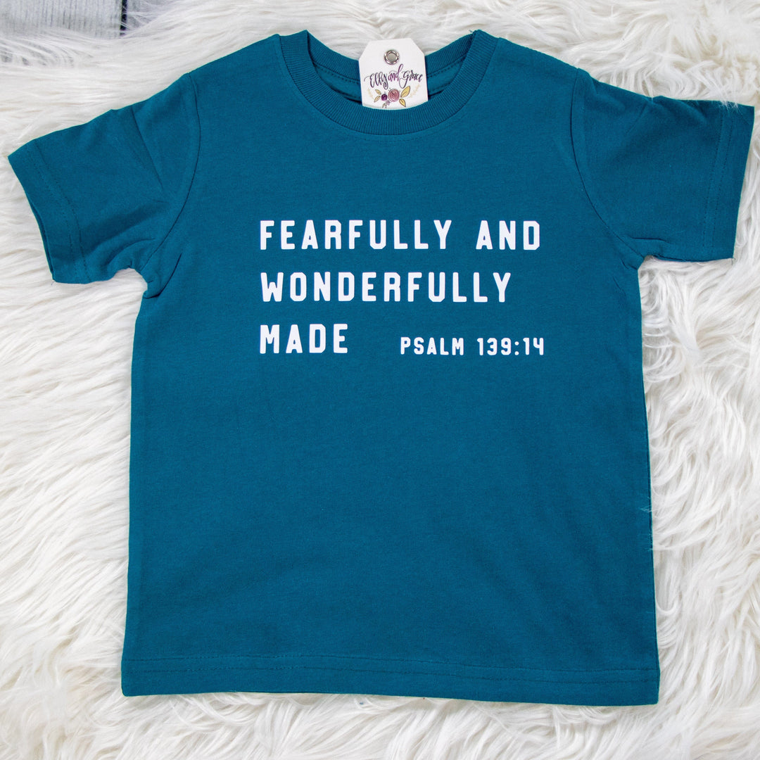 ellyandgrace 3321 2T / Oceanside Fearfully and Wonderfully Made Toddler Shirt