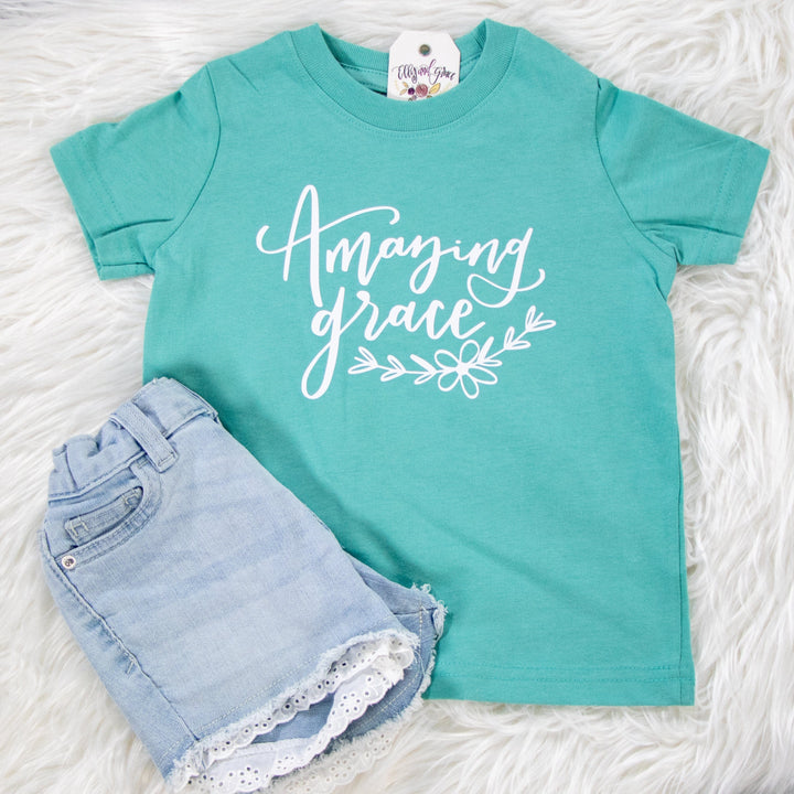 ellyandgrace 3321 2T / Saltwater Amazing Grace Toddler Shirt