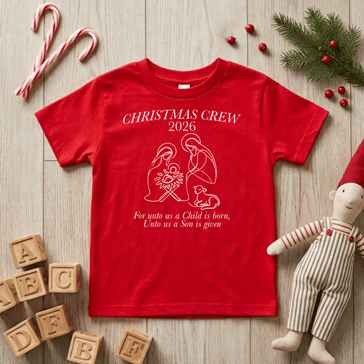 ellyandgrace 3321 Christmas Crew (2026) Unisex Toddler Shirt