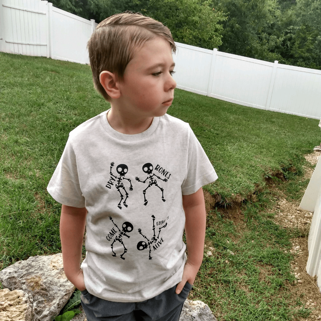 ellyandgrace 3321 Dry Bones Come Alive Toddler Shirt