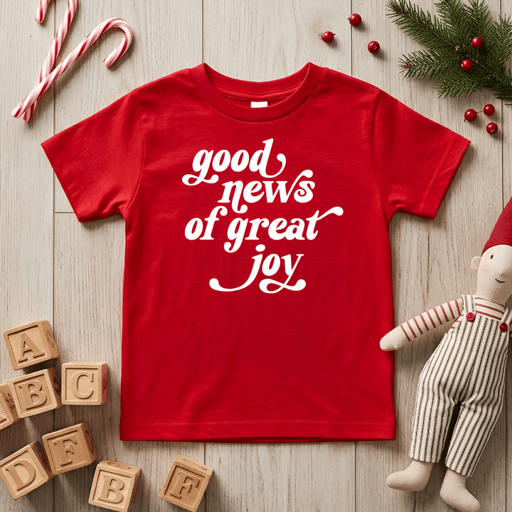 ellyandgrace 3321 Good News Of Great Joy Unisex Toddler Shirt