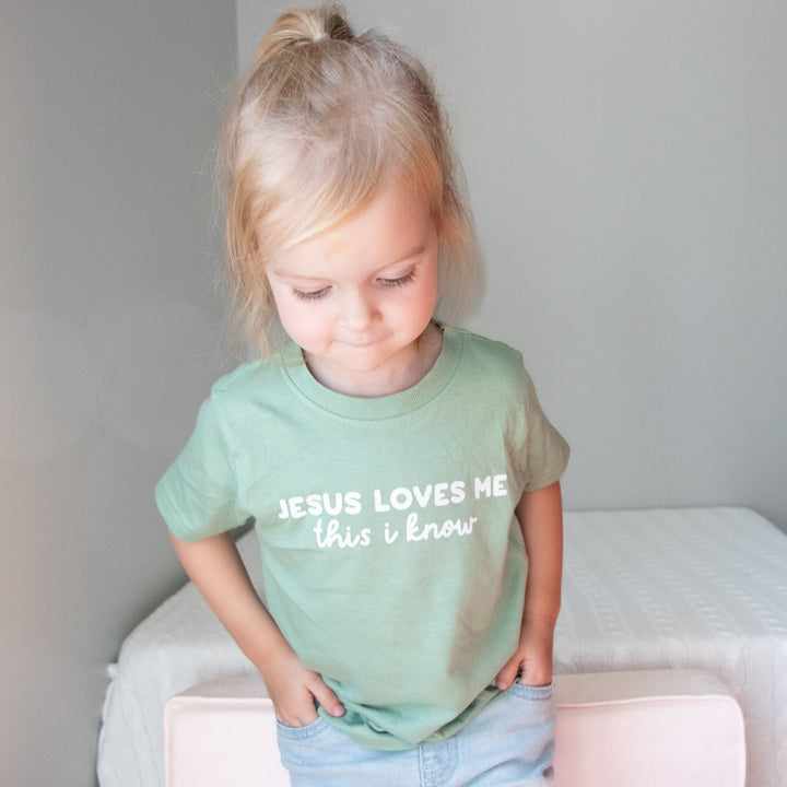 ellyandgrace 3321 Jesus Loves Me This I Know Toddler Shirt